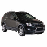 Par de Estribos Barras Laterales para Opel Antara 2011-2015 Negro Acero
